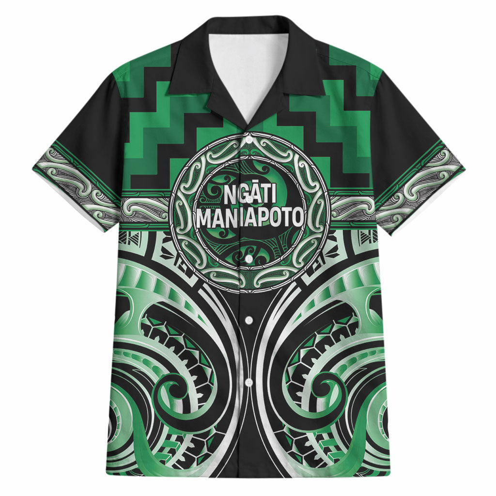 Aotearoa Ngati Maniapoto Personalised Hawaiian Shirt Maori Iwi Poutama Puhoro Tattoo