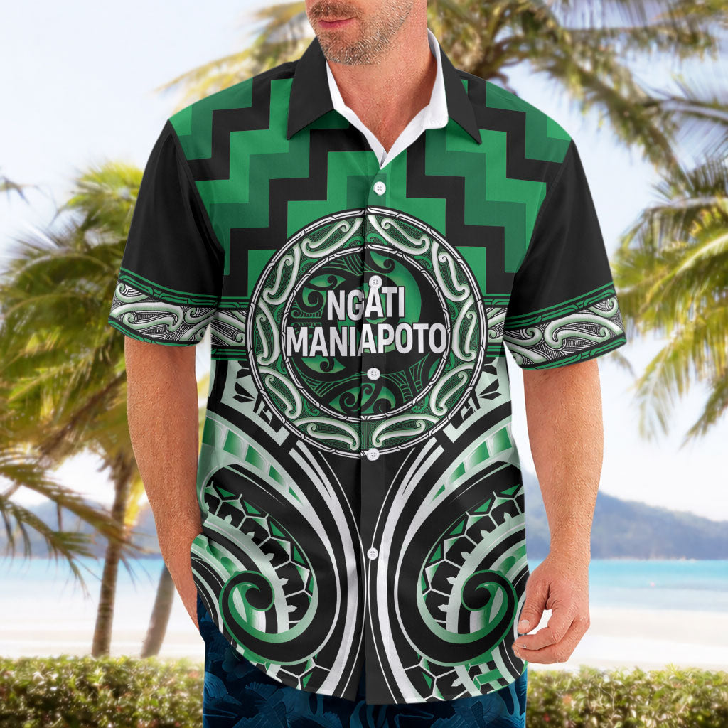 Aotearoa Ngati Maniapoto Personalised Hawaiian Shirt Maori Iwi Poutama Puhoro Tattoo