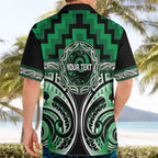 Aotearoa Ngati Maniapoto Personalised Hawaiian Shirt Maori Iwi Poutama Puhoro Tattoo