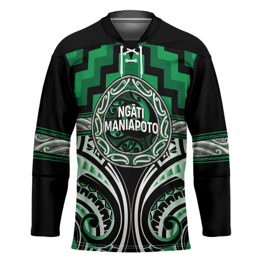 Aotearoa Ngati Maniapoto Personalised Hockey Jersey Maori Iwi Poutama Puhoro Tattoo