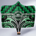 Aotearoa Ngati Maniapoto Hooded Blanket Maori Iwi Poutama Puhoro Tattoo