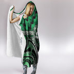Aotearoa Ngati Maniapoto Hooded Blanket Maori Iwi Poutama Puhoro Tattoo