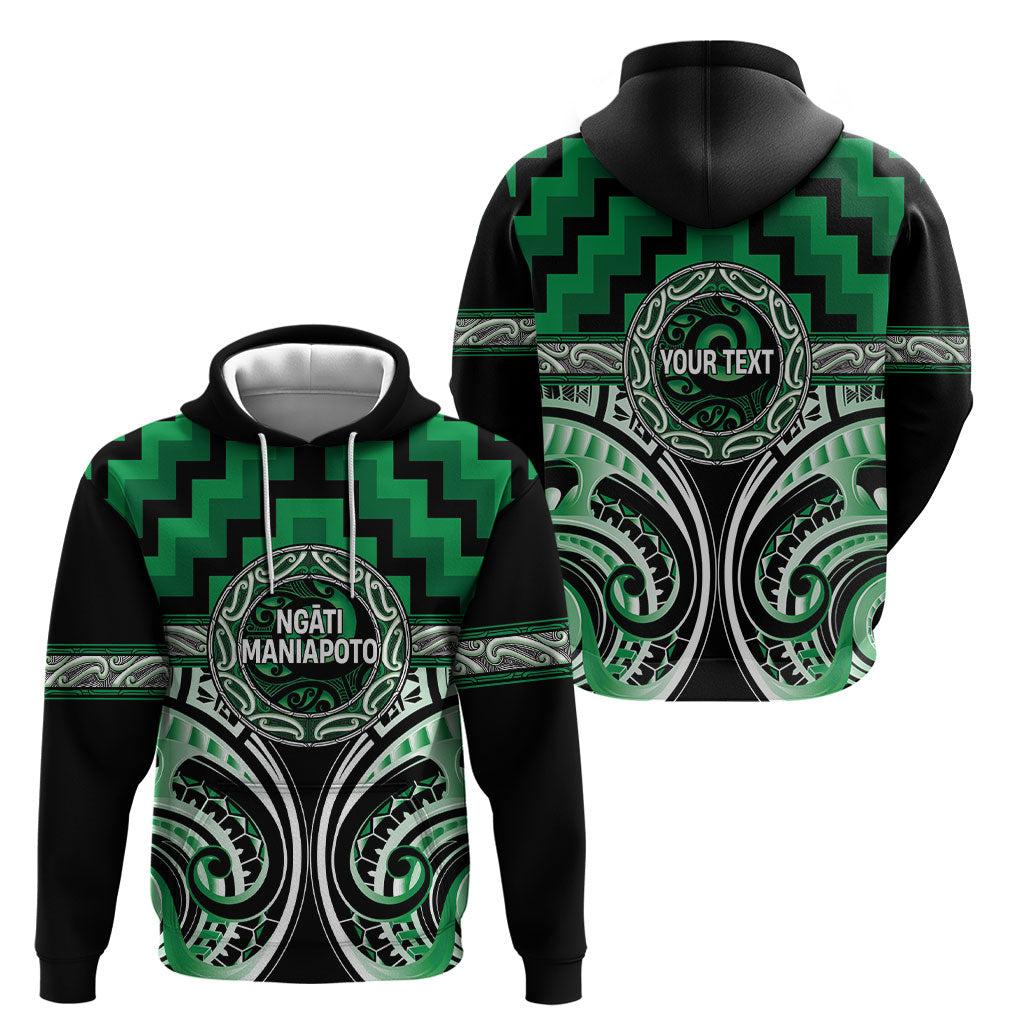 Aotearoa Ngati Maniapoto Personalised Hoodie Maori Iwi Poutama Puhoro Tattoo