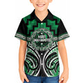 Aotearoa Ngati Maniapoto Personalised Kid Hawaiian Shirt Maori Iwi Poutama Puhoro Tattoo