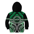 Aotearoa Ngati Maniapoto Personalised Kid Hoodie Maori Iwi Poutama Puhoro Tattoo