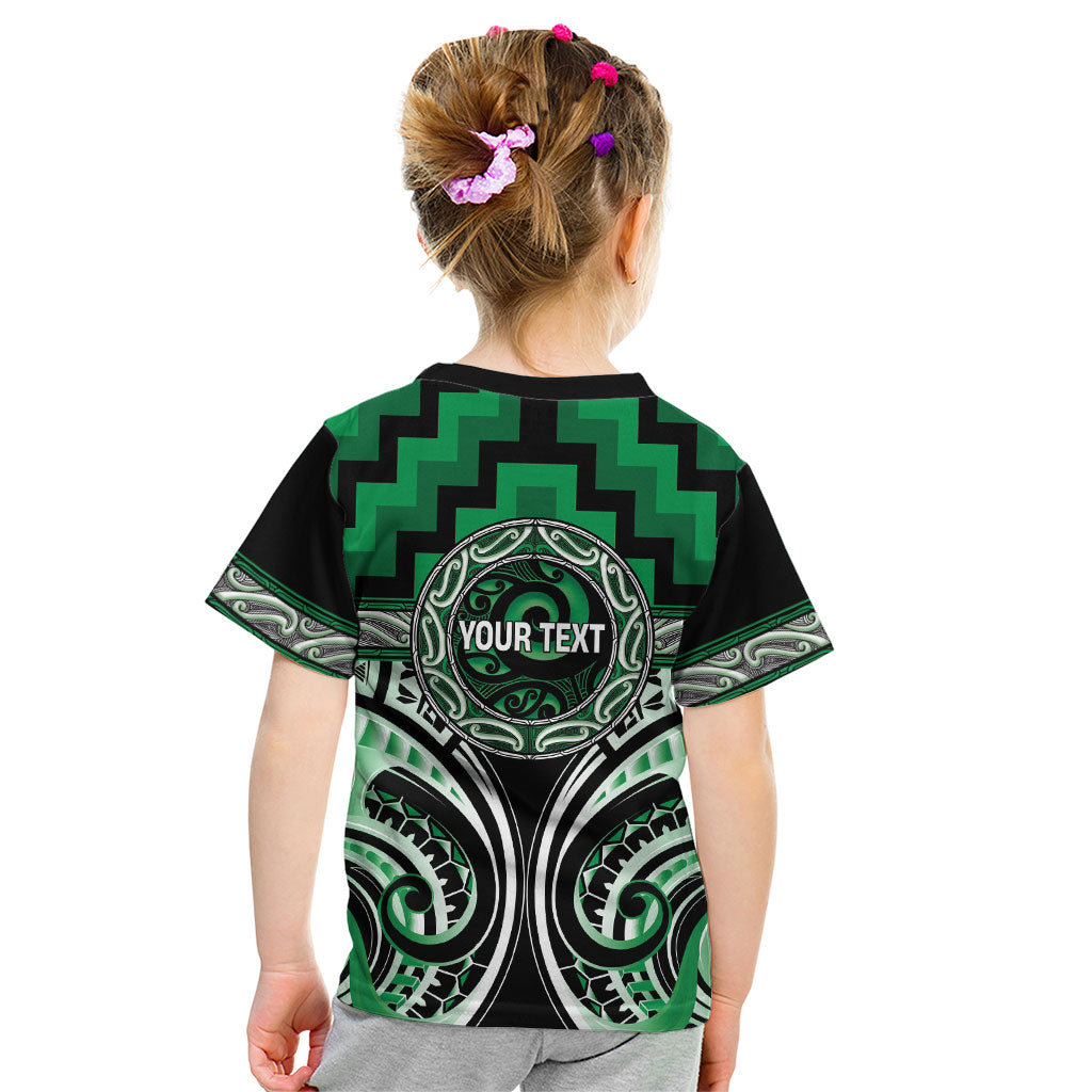Aotearoa Ngati Maniapoto Personalised Kid T Shirt Maori Iwi Poutama Puhoro Tattoo