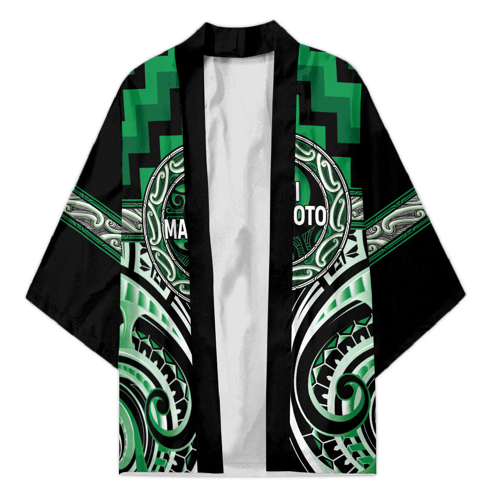 Aotearoa Ngati Maniapoto Personalised Kimono Maori Iwi Poutama Puhoro Tattoo