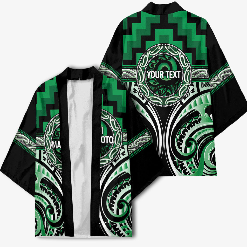 Aotearoa Ngati Maniapoto Personalised Kimono Maori Iwi Poutama Puhoro Tattoo