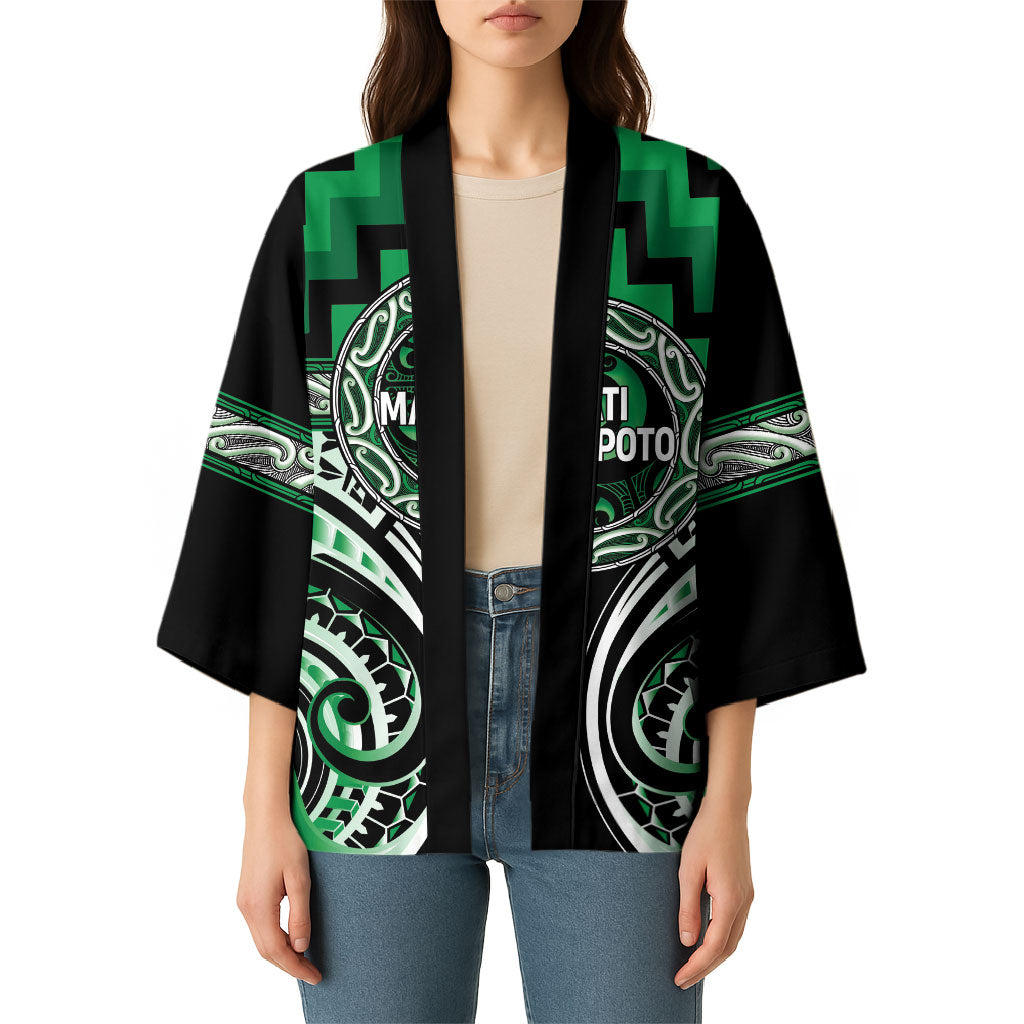 Aotearoa Ngati Maniapoto Personalised Kimono Maori Iwi Poutama Puhoro Tattoo