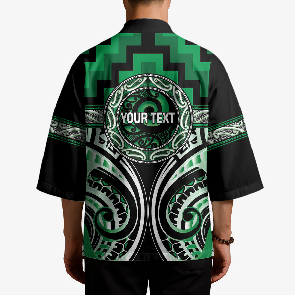 Aotearoa Ngati Maniapoto Personalised Kimono Maori Iwi Poutama Puhoro Tattoo