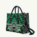 Aotearoa Ngati Maniapoto Leather Bag Maori Iwi Poutama Puhoro Tattoo