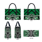 Aotearoa Ngati Maniapoto Leather Bag Maori Iwi Poutama Puhoro Tattoo