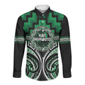 Aotearoa Ngati Maniapoto Personalised Long Sleeve Button Shirt Maori Iwi Poutama Puhoro Tattoo