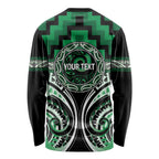 Aotearoa Ngati Maniapoto Personalised Long Sleeve Shirt Maori Iwi Poutama Puhoro Tattoo