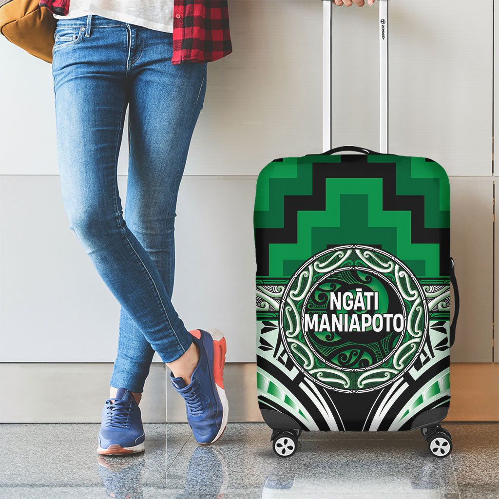 Aotearoa Ngati Maniapoto Luggage Cover Maori Iwi Poutama Puhoro Tattoo