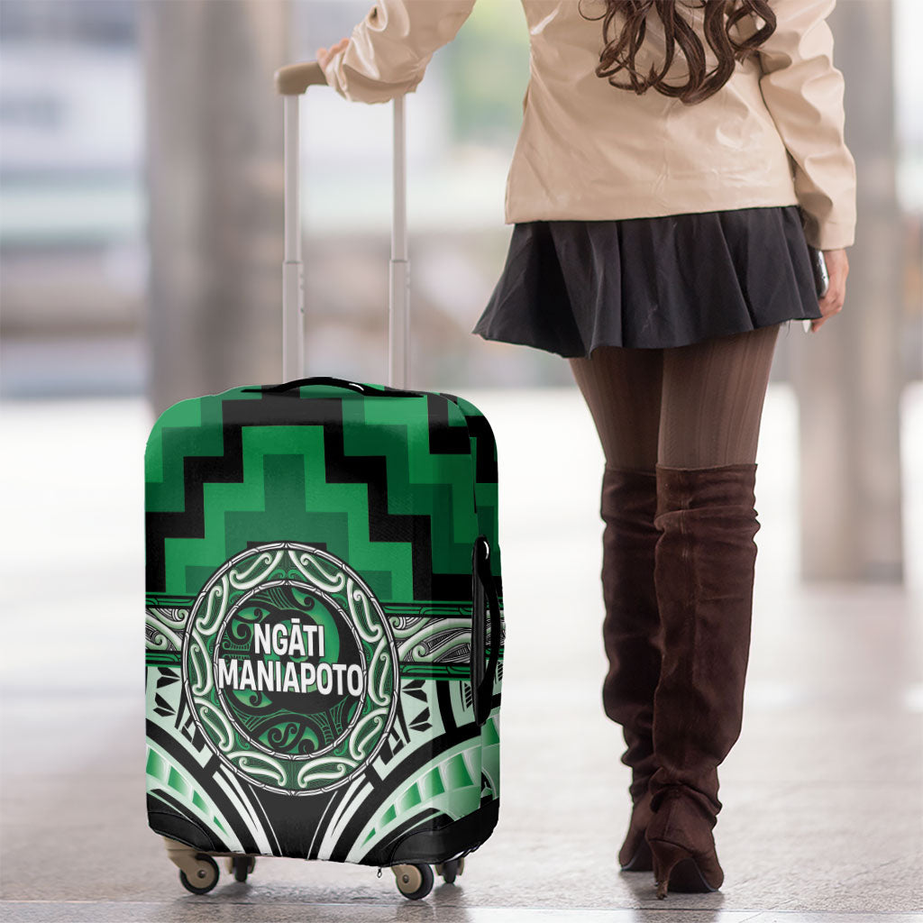 Aotearoa Ngati Maniapoto Luggage Cover Maori Iwi Poutama Puhoro Tattoo