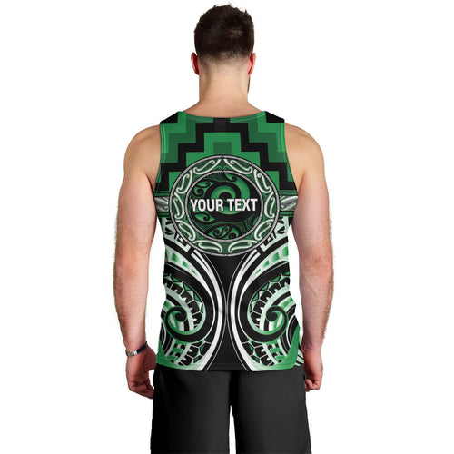 Aotearoa Ngati Maniapoto Personalised Men Tank Top Maori Iwi Poutama Puhoro Tattoo