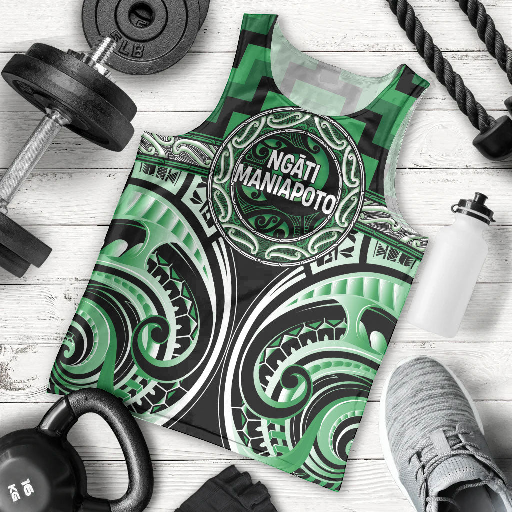 Aotearoa Ngati Maniapoto Personalised Men Tank Top Maori Iwi Poutama Puhoro Tattoo