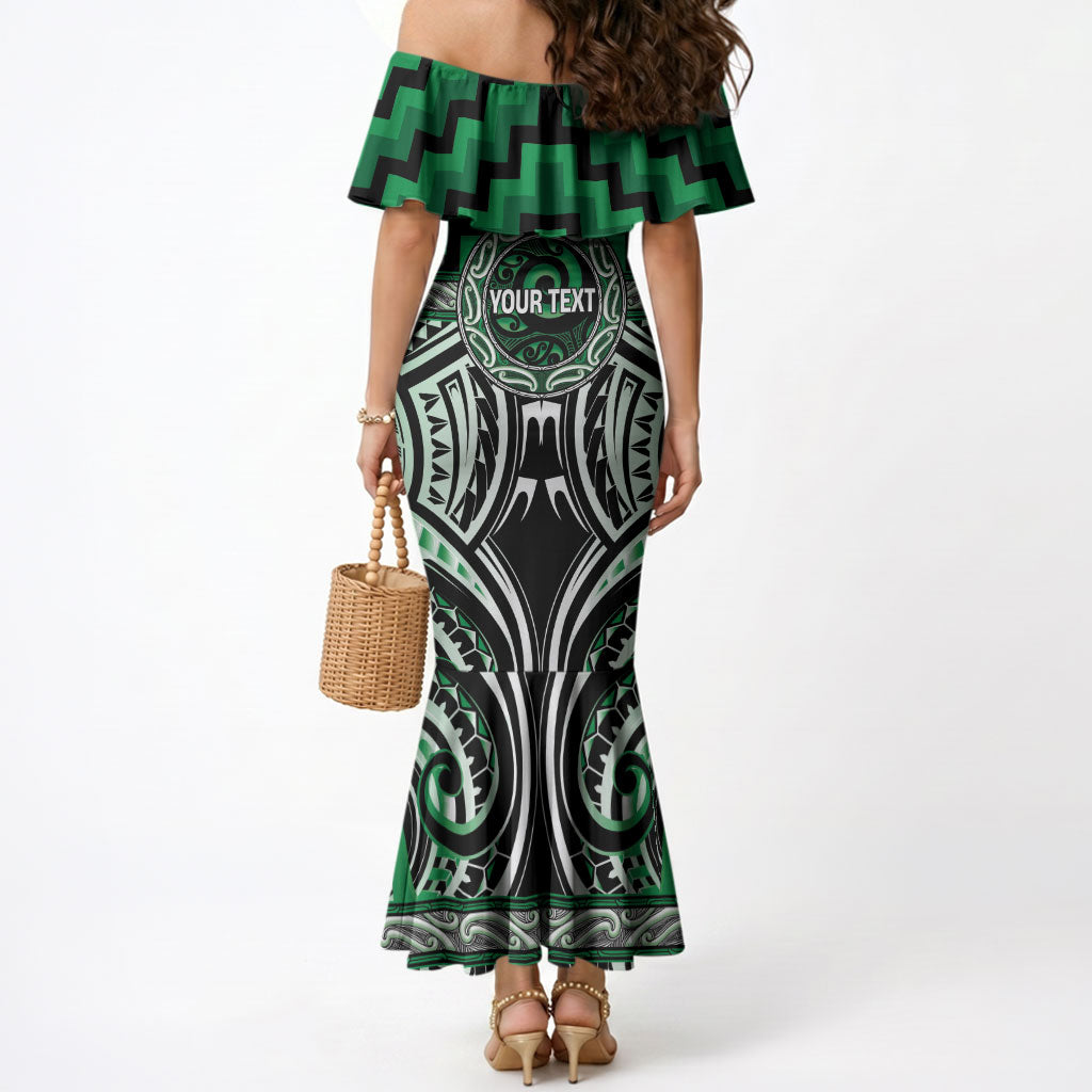 Aotearoa Ngati Maniapoto Personalised Mermaid Dress Maori Iwi Poutama Puhoro Tattoo