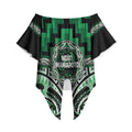 Aotearoa Ngati Maniapoto Personalised Off Shoulder Wrap Waist Top Maori Iwi Poutama Puhoro Tattoo
