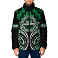 Aotearoa Ngati Maniapoto Personalised Padded Jacket Maori Iwi Poutama Puhoro Tattoo