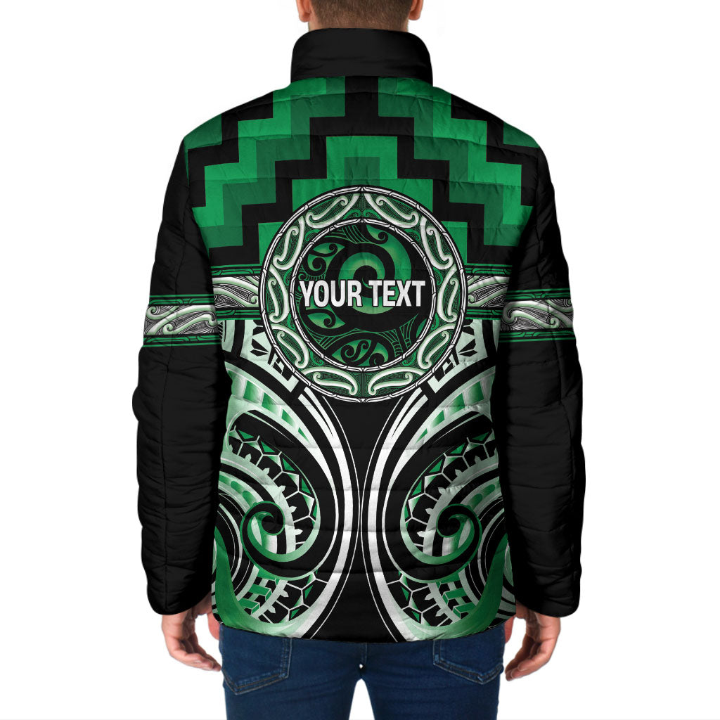 Aotearoa Ngati Maniapoto Personalised Padded Jacket Maori Iwi Poutama Puhoro Tattoo