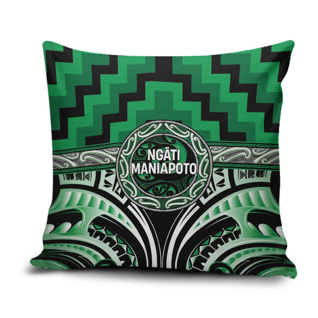 Aotearoa Ngati Maniapoto Pillow Cover Maori Iwi Poutama Puhoro Tattoo