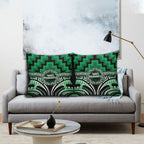 Aotearoa Ngati Maniapoto Pillow Cover Maori Iwi Poutama Puhoro Tattoo
