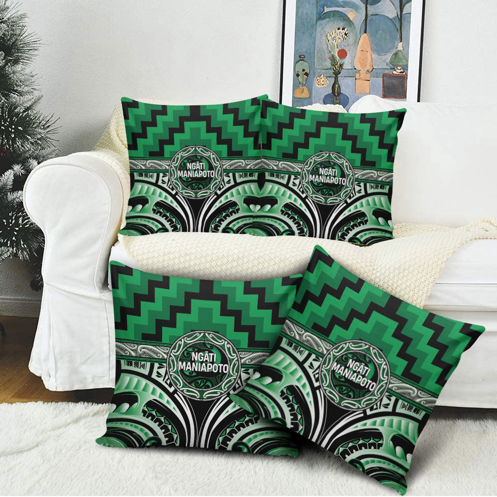 Aotearoa Ngati Maniapoto Pillow Cover Maori Iwi Poutama Puhoro Tattoo
