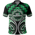 Aotearoa Ngati Maniapoto Personalised Polo Shirt Maori Iwi Poutama Puhoro Tattoo
