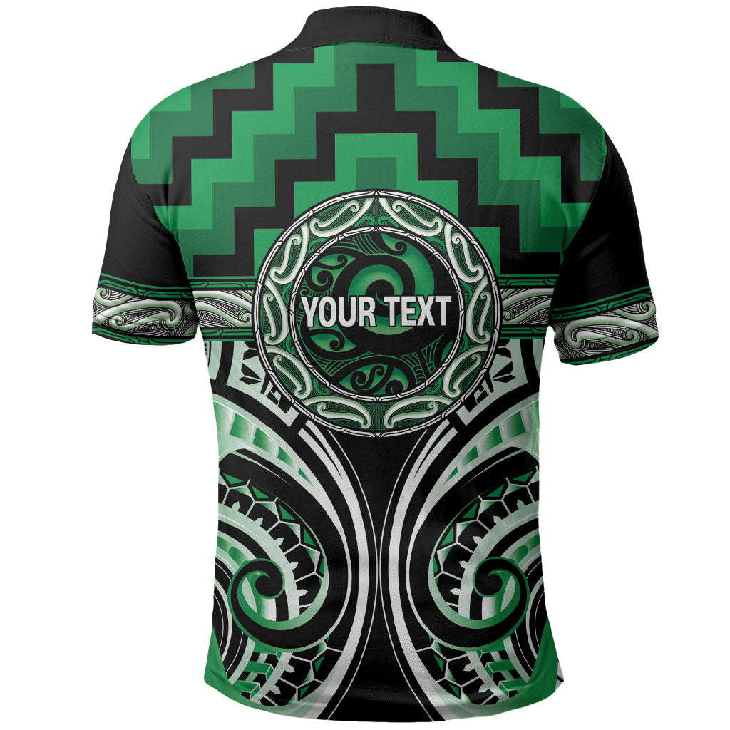Aotearoa Ngati Maniapoto Personalised Polo Shirt Maori Iwi Poutama Puhoro Tattoo