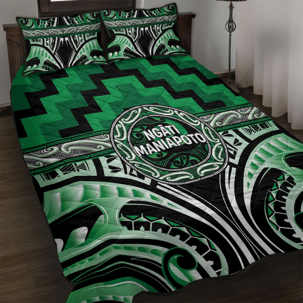 Aotearoa Ngati Maniapoto Quilt Bed Set Maori Iwi Poutama Puhoro Tattoo