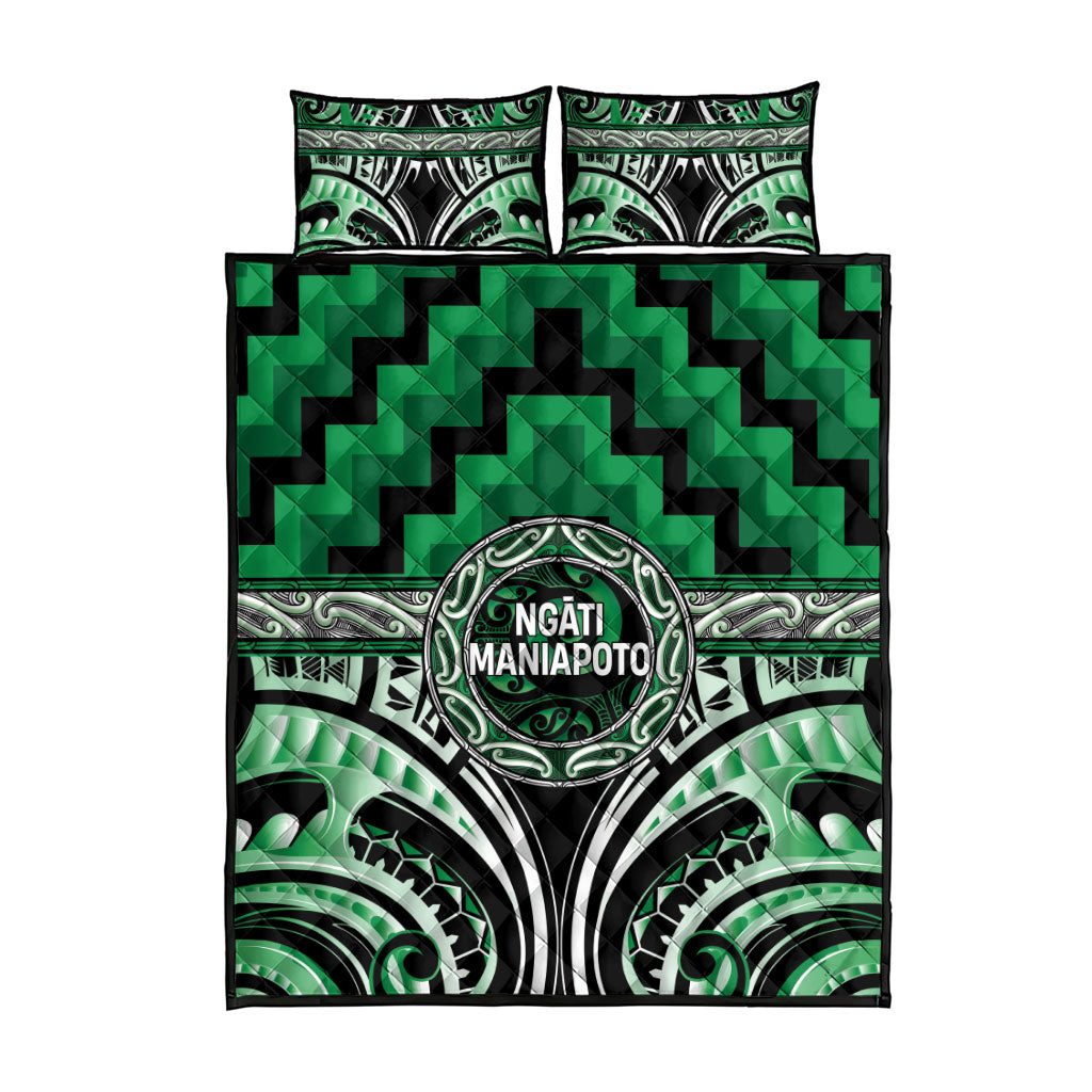 Aotearoa Ngati Maniapoto Quilt Bed Set Maori Iwi Poutama Puhoro Tattoo
