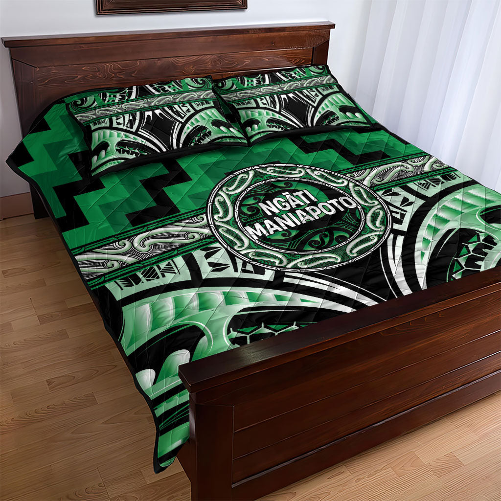 Aotearoa Ngati Maniapoto Quilt Bed Set Maori Iwi Poutama Puhoro Tattoo