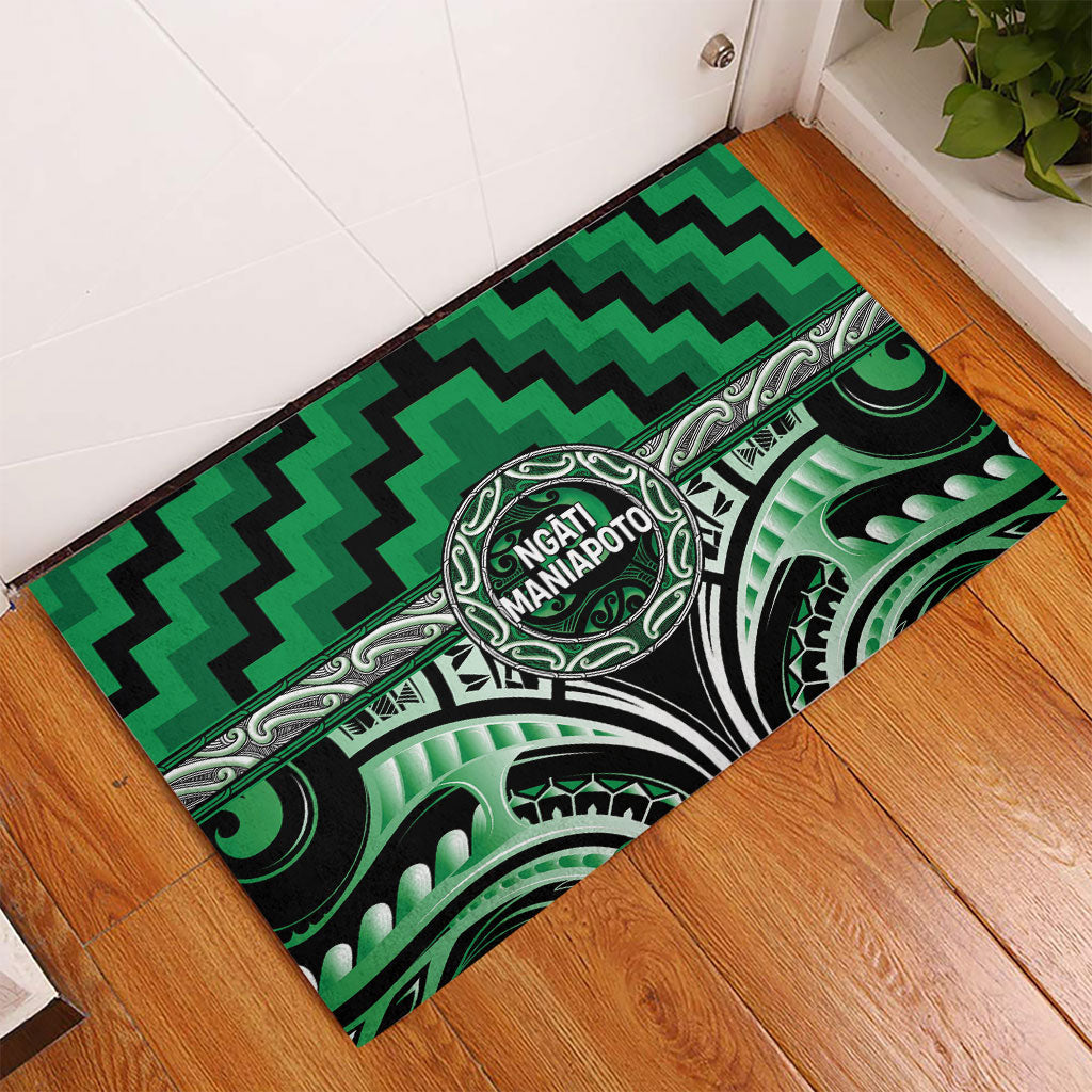 Aotearoa Ngati Maniapoto Rubber Doormat Maori Iwi Poutama Puhoro Tattoo