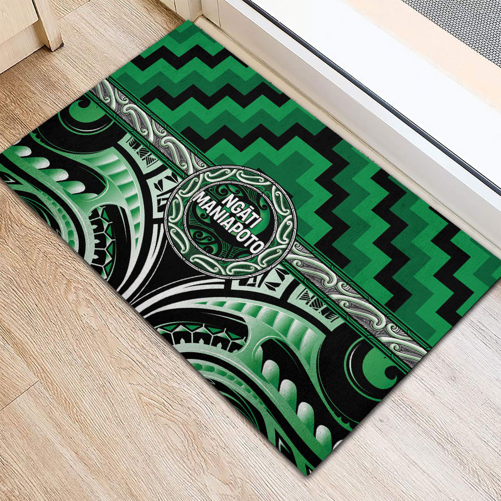 Aotearoa Ngati Maniapoto Rubber Doormat Maori Iwi Poutama Puhoro Tattoo