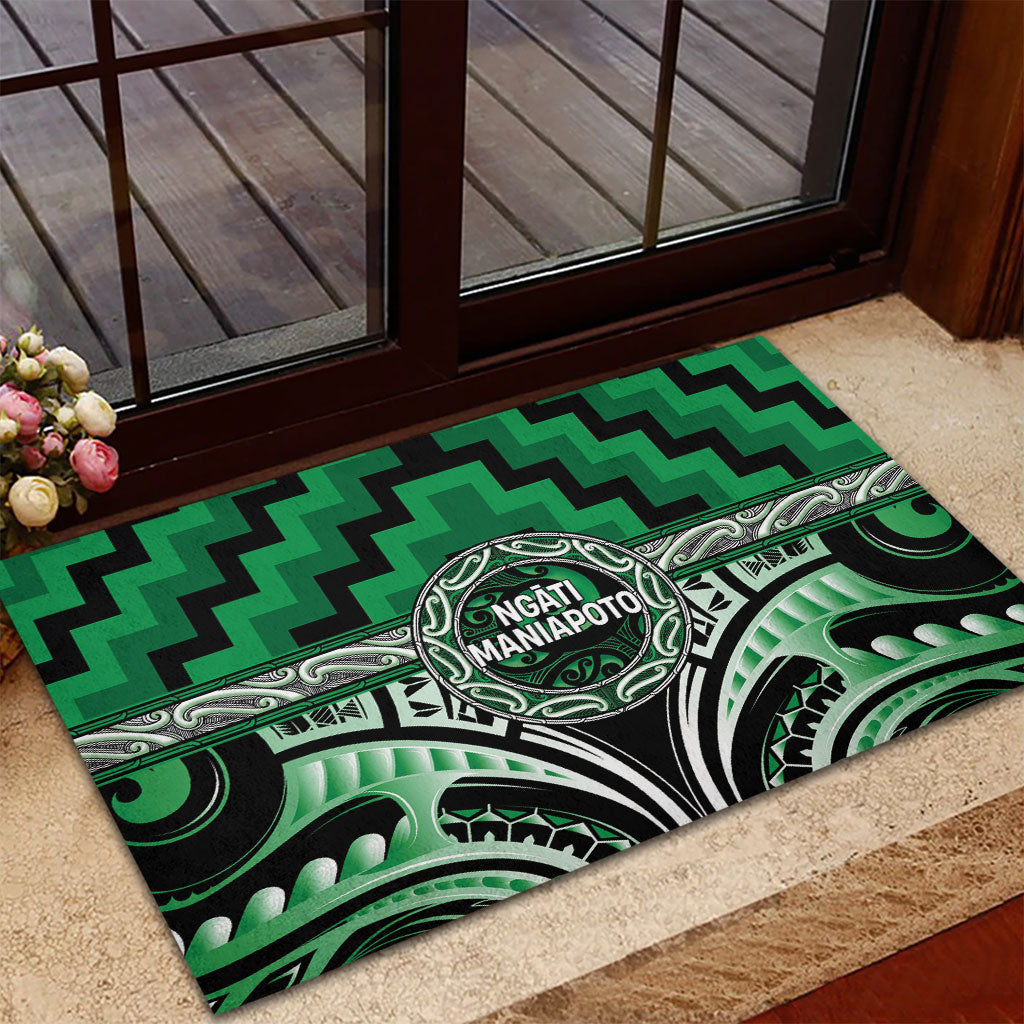 Aotearoa Ngati Maniapoto Rubber Doormat Maori Iwi Poutama Puhoro Tattoo