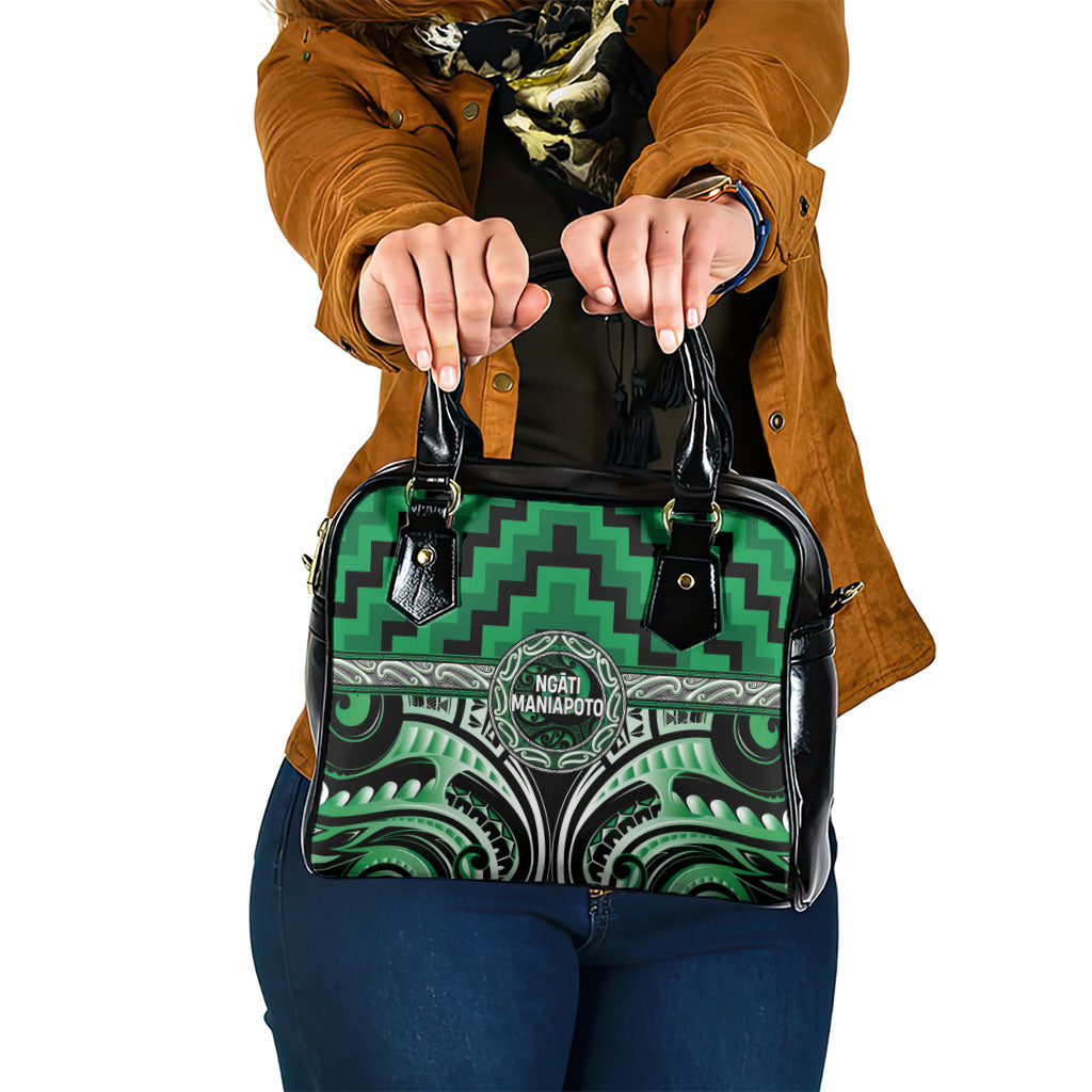 Aotearoa Ngati Maniapoto Shoulder Handbag Maori Iwi Poutama Puhoro Tattoo
