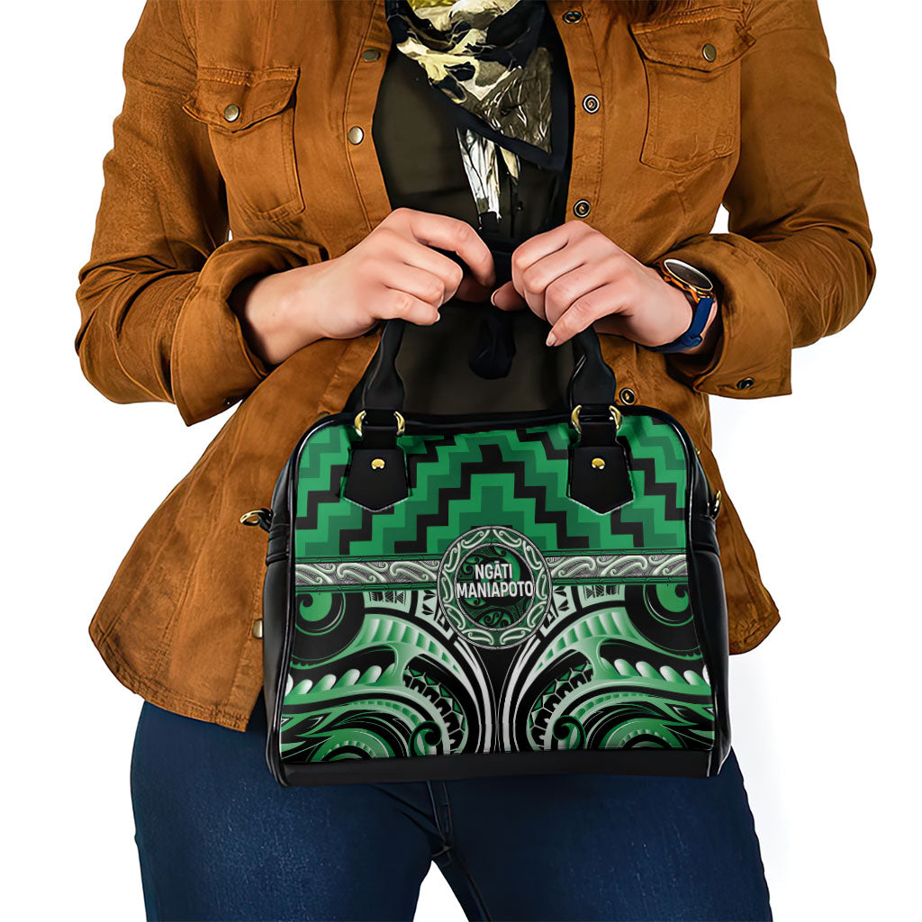 Aotearoa Ngati Maniapoto Shoulder Handbag Maori Iwi Poutama Puhoro Tattoo