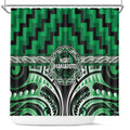 Aotearoa Ngati Maniapoto Shower Curtain Maori Iwi Poutama Puhoro Tattoo
