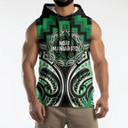 Aotearoa Ngati Maniapoto Personalised Sleeveless Hoodie Maori Iwi Poutama Puhoro Tattoo