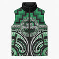 Aotearoa Ngati Maniapoto Personalised Sleeveless Puffer Jacket Maori Iwi Poutama Puhoro Tattoo