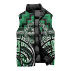 Aotearoa Ngati Maniapoto Personalised Sleeveless Puffer Jacket Maori Iwi Poutama Puhoro Tattoo