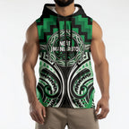 Aotearoa Ngati Maniapoto Personalised Sleeveless Zip Hoodie Maori Iwi Poutama Puhoro Tattoo