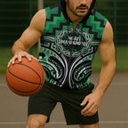 Aotearoa Ngati Maniapoto Personalised Sleeveless Zip Hoodie Maori Iwi Poutama Puhoro Tattoo