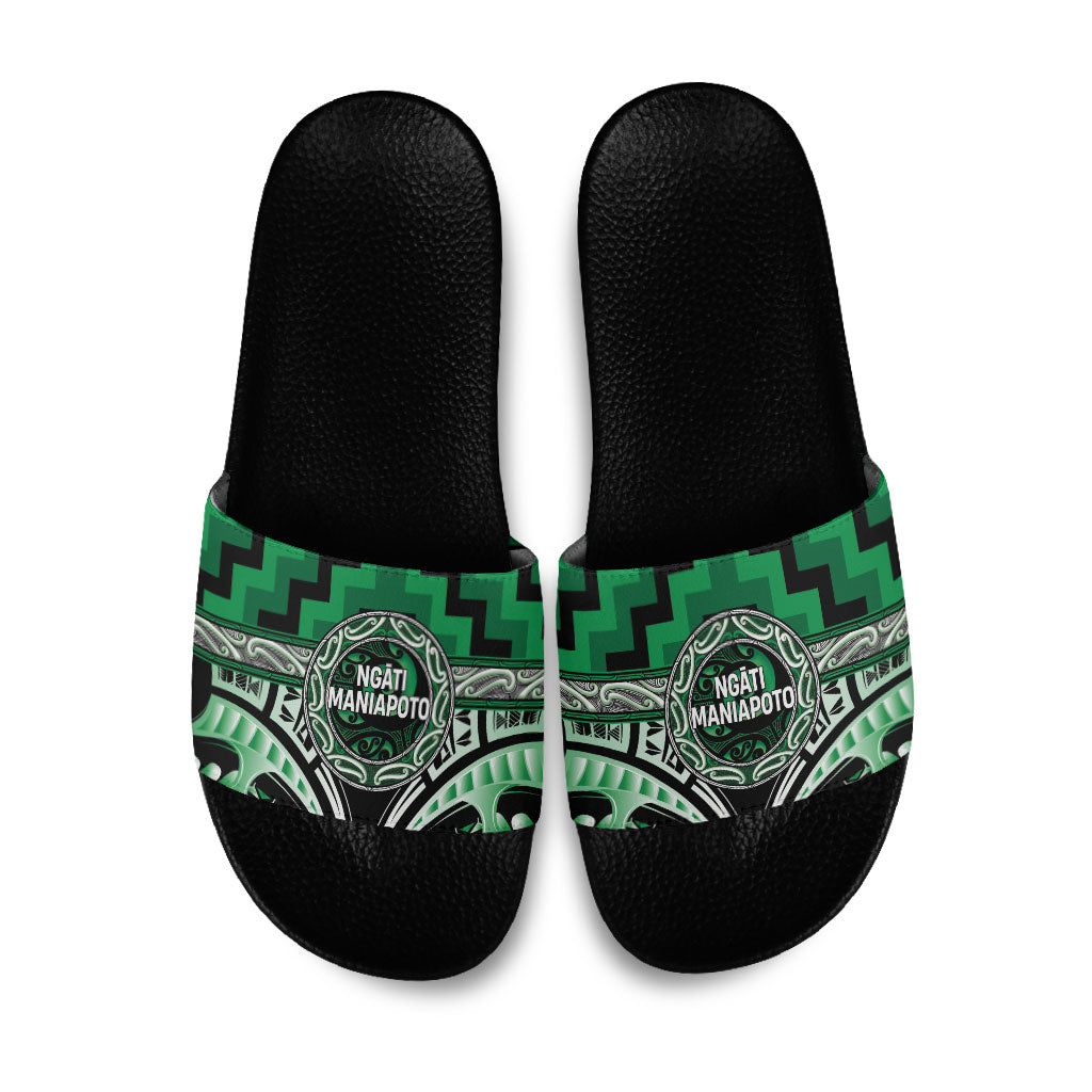Aotearoa Ngati Maniapoto Slide Sandals Maori Iwi Poutama Puhoro Tattoo