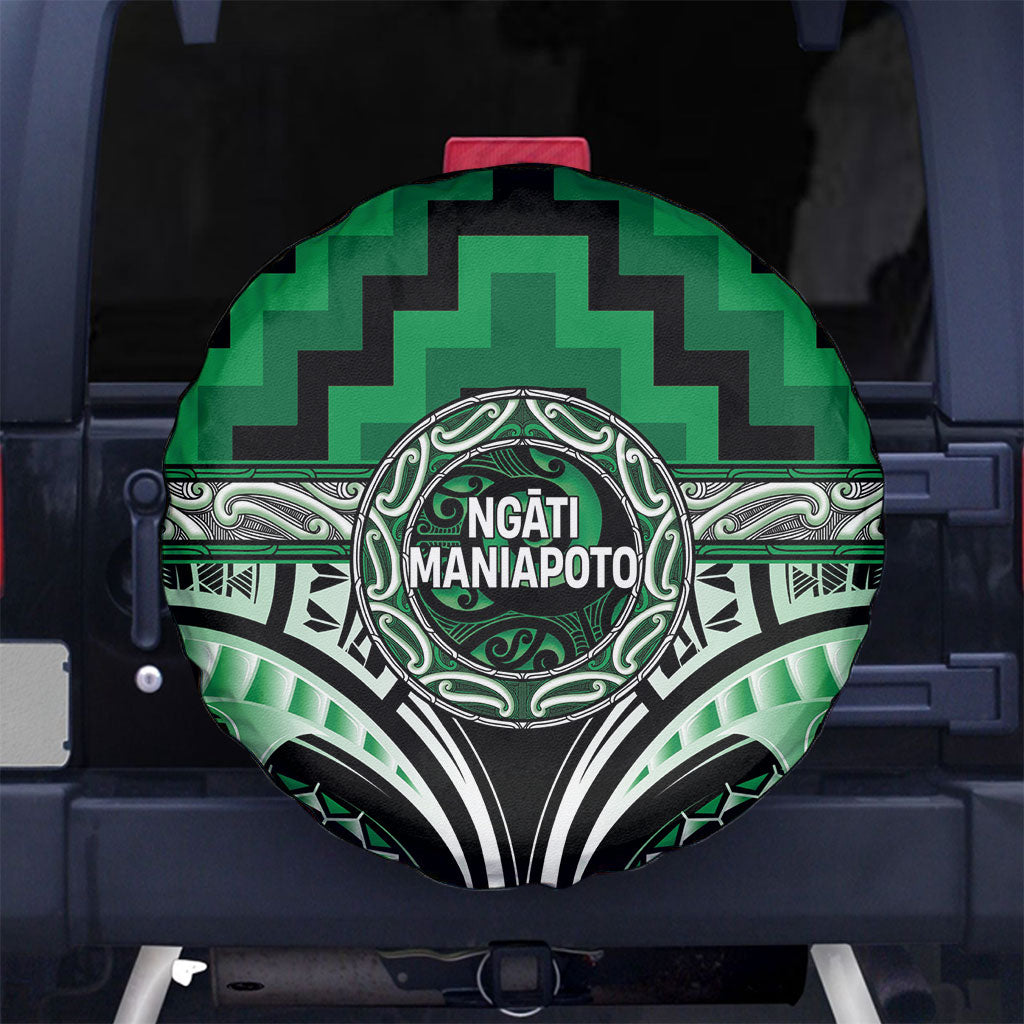 Aotearoa Ngati Maniapoto Spare Tire Cover Maori Iwi Poutama Puhoro Tattoo