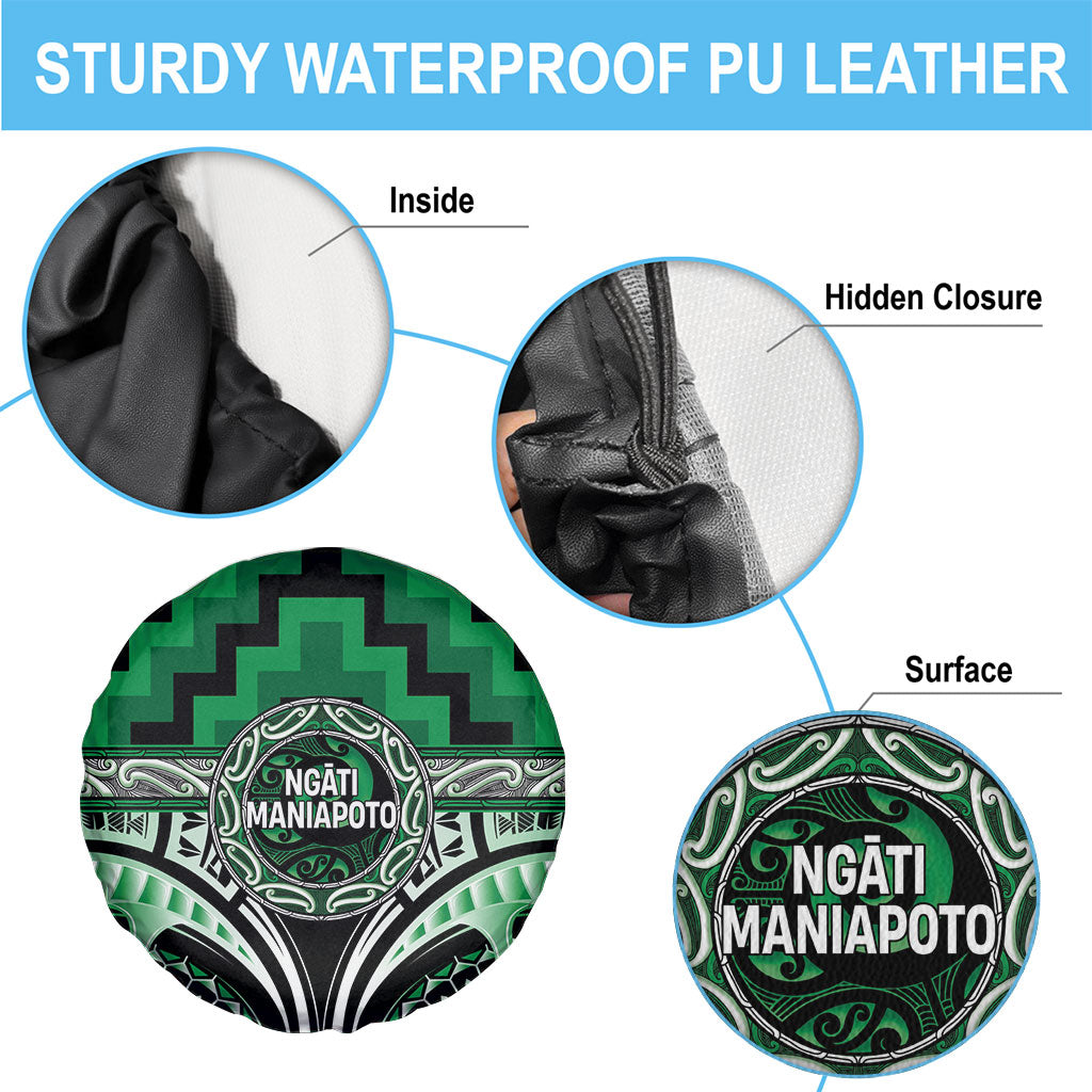 Aotearoa Ngati Maniapoto Spare Tire Cover Maori Iwi Poutama Puhoro Tattoo