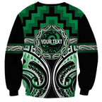 Aotearoa Ngati Maniapoto Personalised Sweatshirt Maori Iwi Poutama Puhoro Tattoo