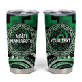 Aotearoa Ngati Maniapoto Personalised Tumbler Cup Maori Iwi Poutama Puhoro Tattoo